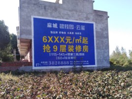 甘洛墙体广告的好处